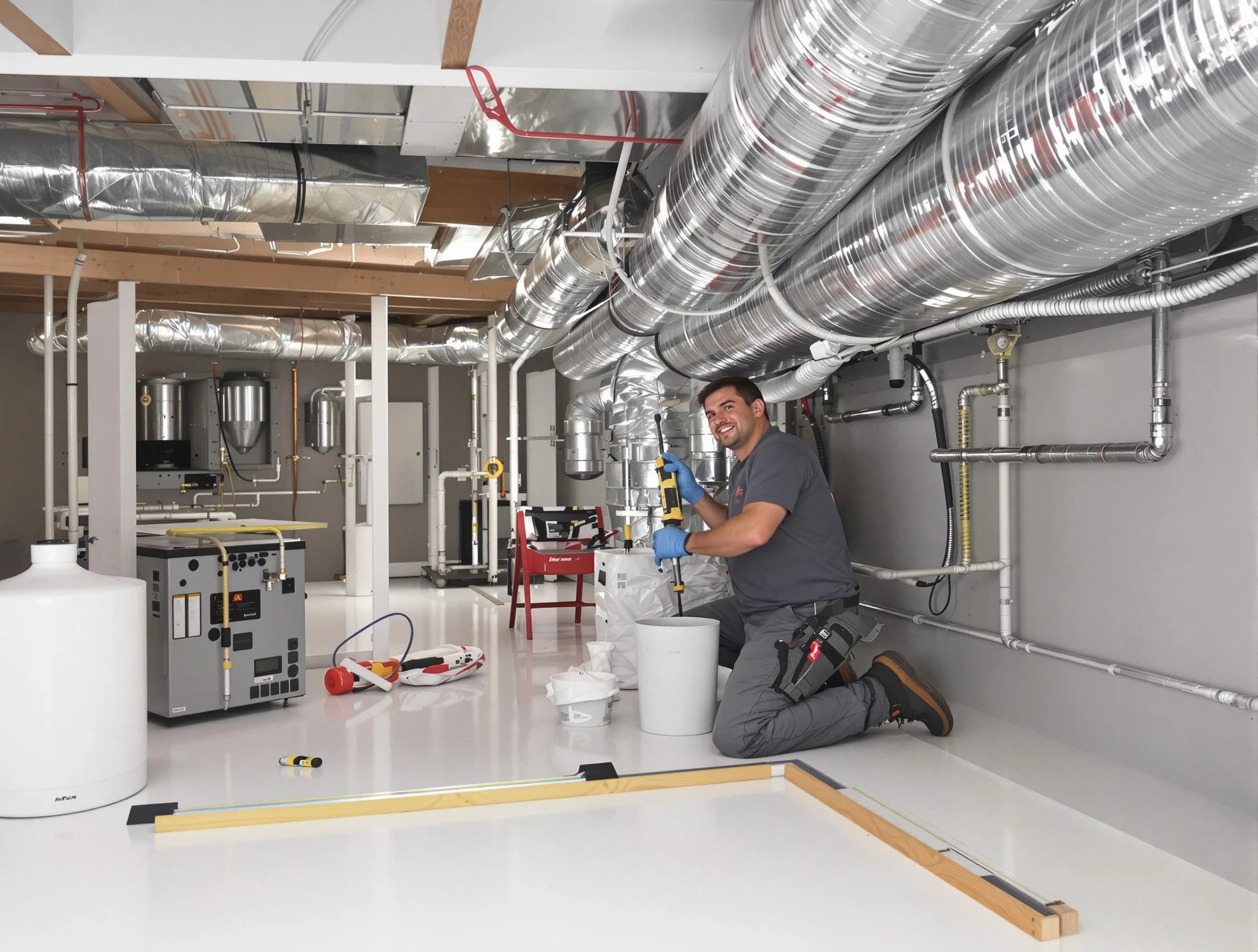 Professional duct sealing service by Falmouth Air Duct Cleaning in Falmouth
