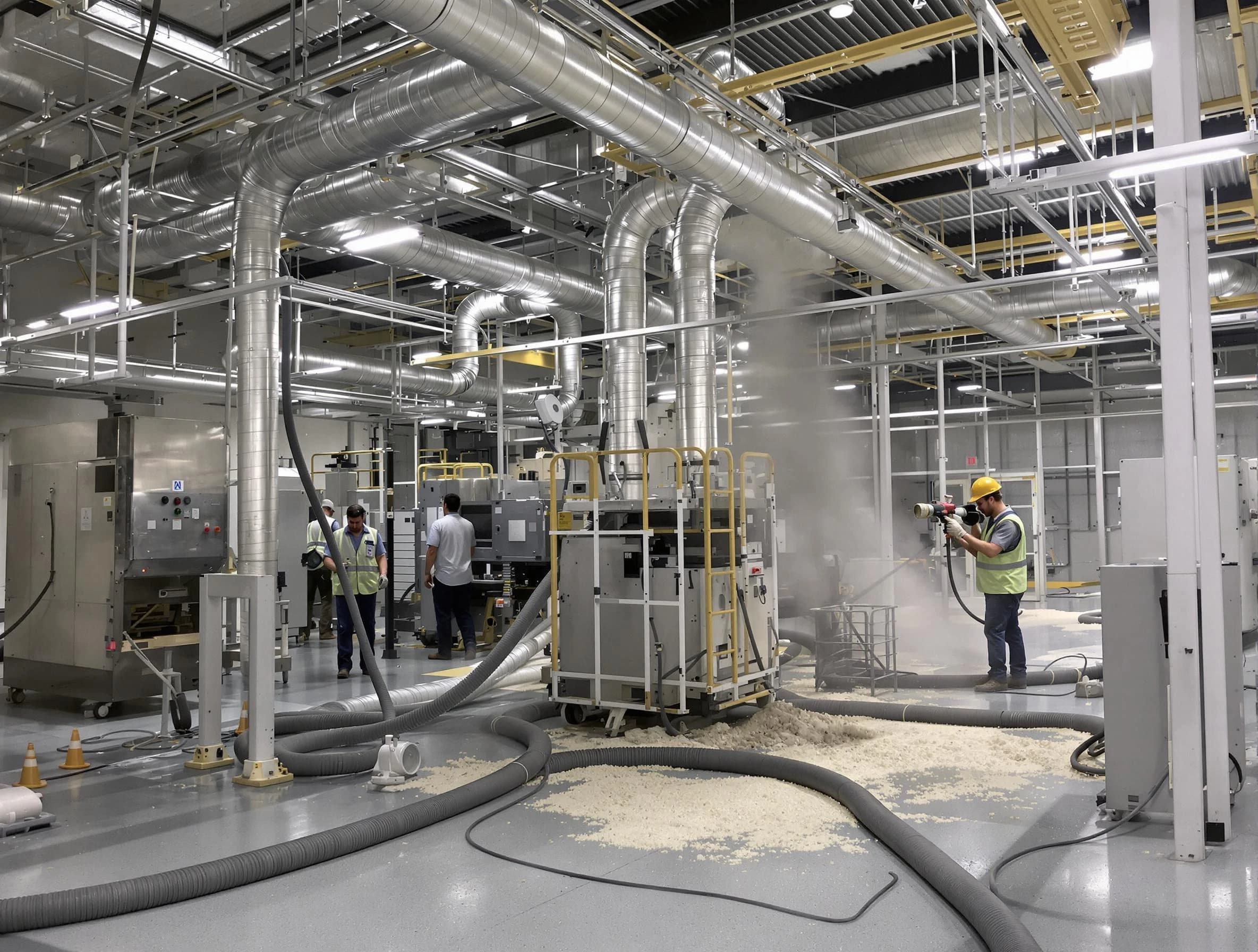 Heavy-duty industrial duct cleaning by Falmouth Air Duct Cleaning in Falmouth