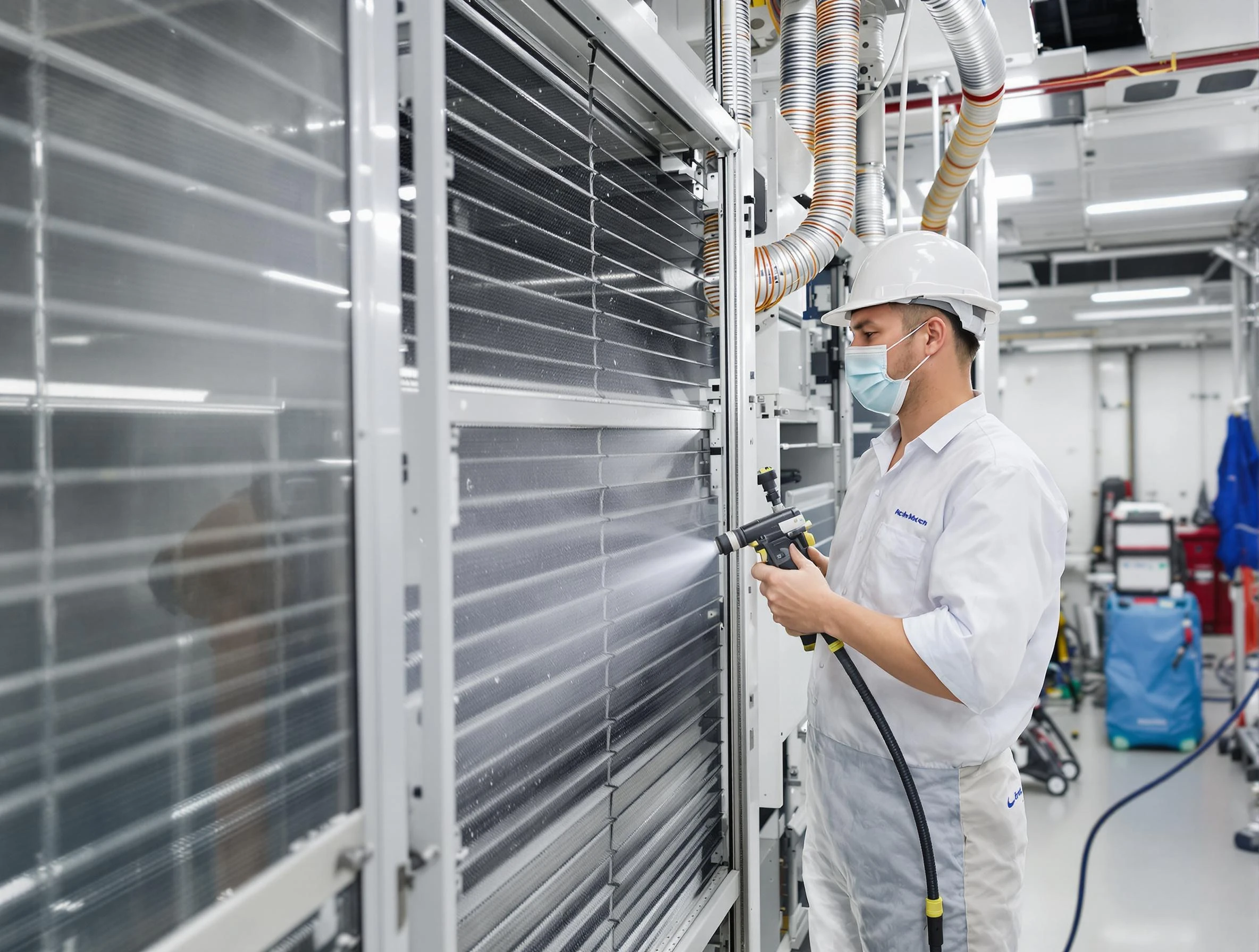 Professional AC coil cleaning by Falmouth Air Duct Cleaning in Falmouth