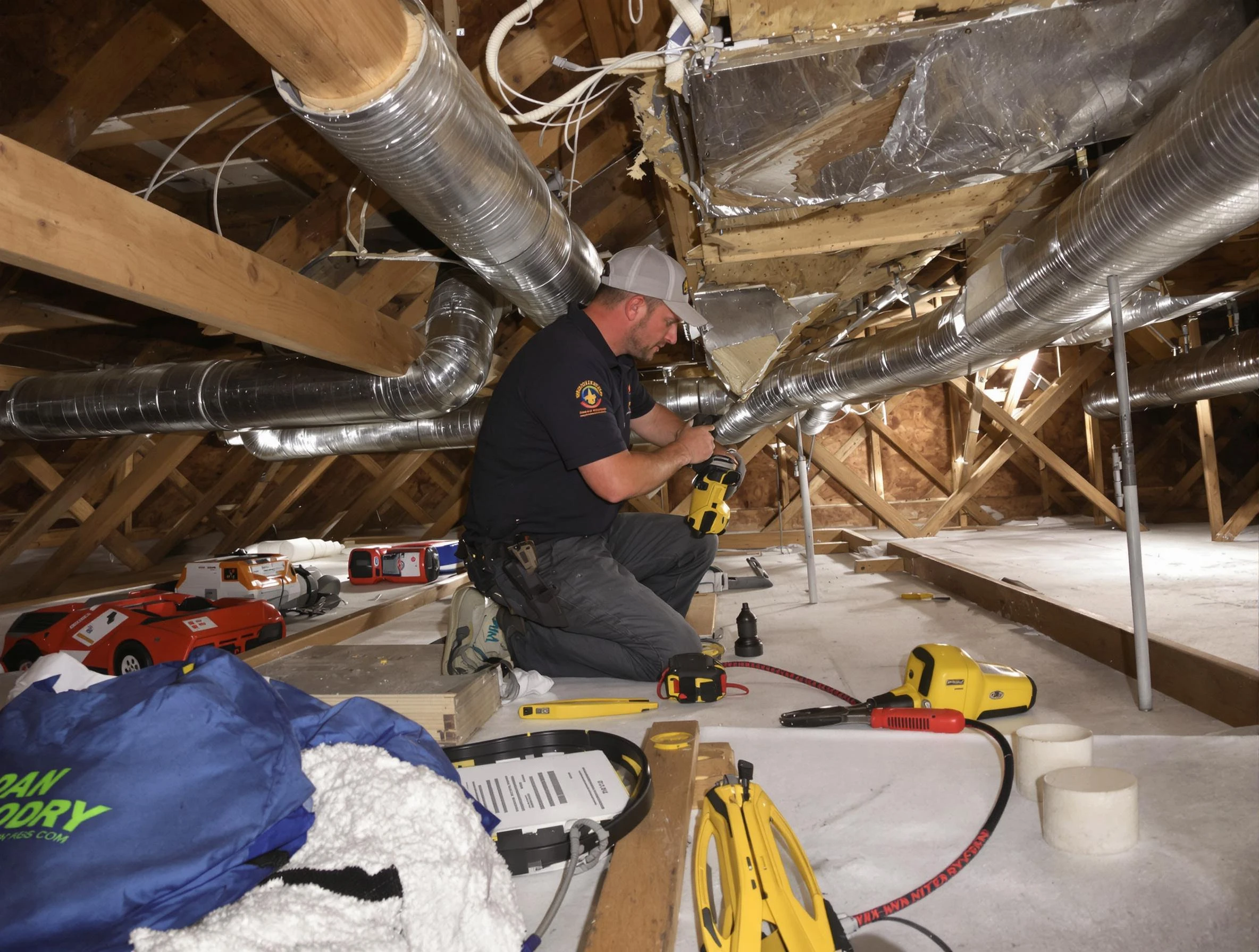 Professional air duct repair by Falmouth Air Duct Cleaning in Falmouth