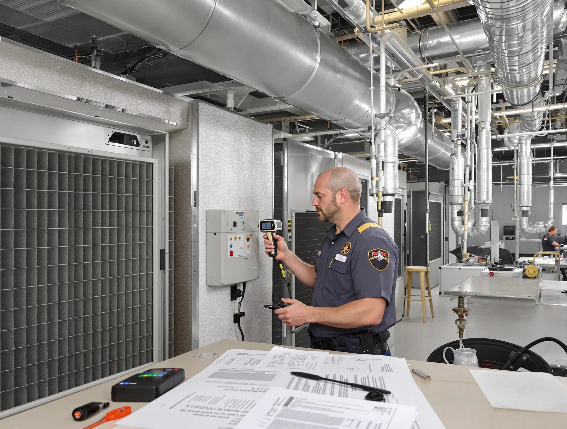 Professional filter system inspection by Falmouth Air Duct Cleaning in Falmouth